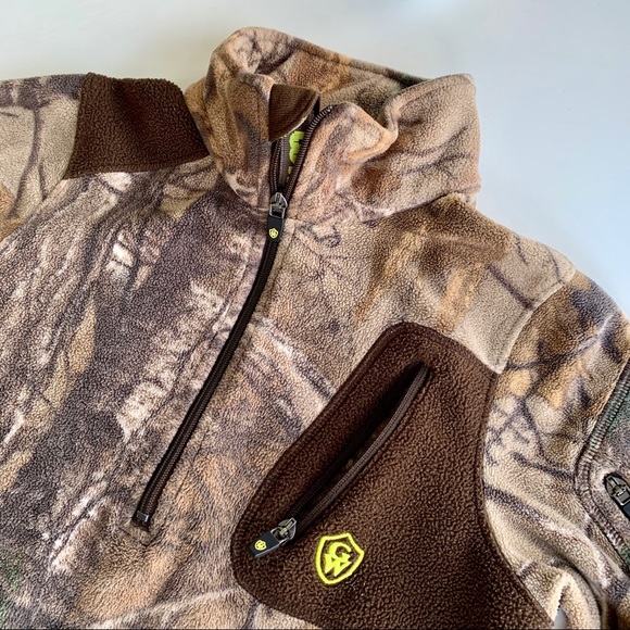 Game Winner camo fleece pullover Yxs - Picture 3 of 4